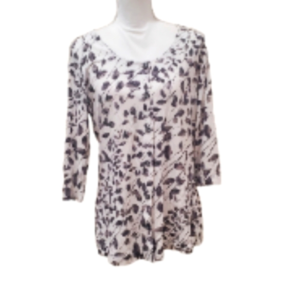 J. Jill Tops - J.Jill floral cotton blend  botton up top